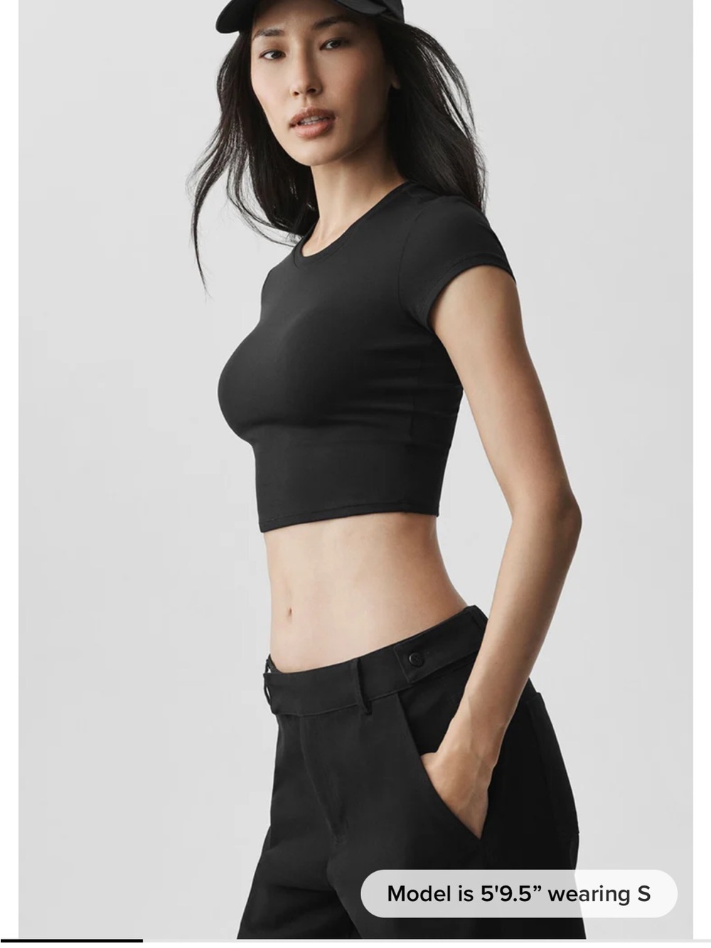 ALO Alosoft Crop Finesse Short Sleeve